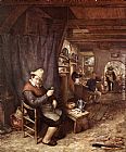 Adriaen Van Ostade Famous Paintings - The Drinker